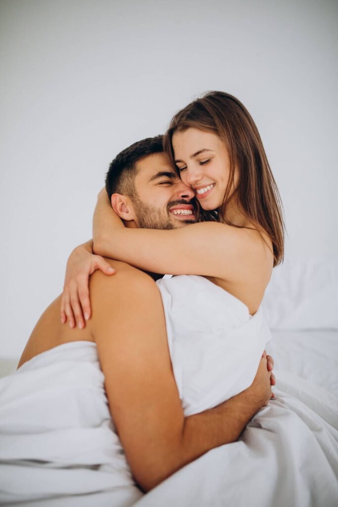 Couple on the bed
