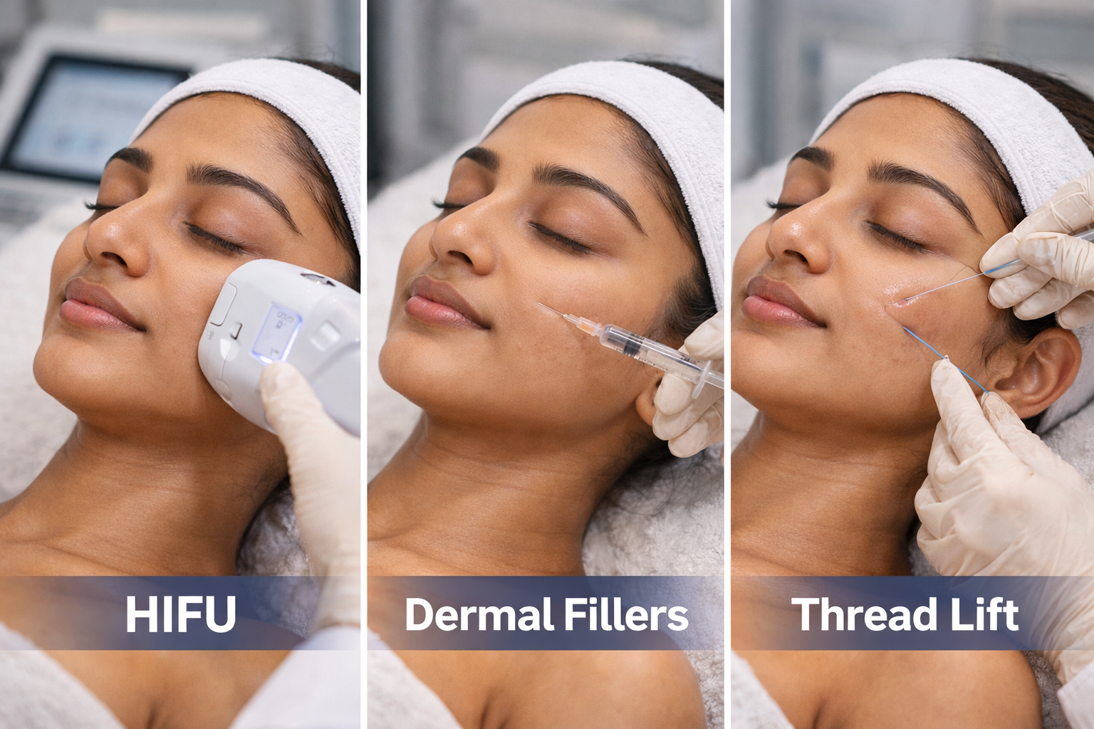 You are currently viewing Anti-Aging Treatments in Delhi: HIFU vs Dermal Fillers vs Thread Lift Compared — Finding the Best Aesthetic Clinic for Your Needs